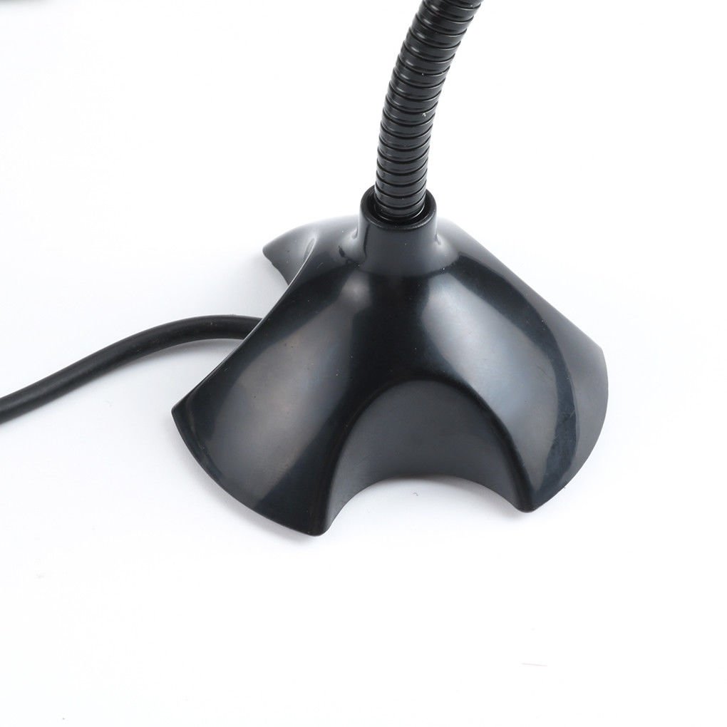 LipiWorld® USB Mini Mic Desktop Stereo Recording Flexible Microphone with USB Connector Stand for PC Laptop Notebook Skype Desktop Mac Speech Microphone - Image 3