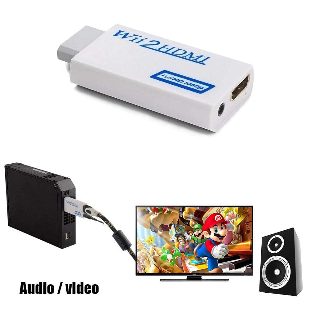 LipiWorld® Wii to HDMI 1080P Converter Wii2HDMI Adapter 3.5mm Audio Video Output Full HD 1080P Output - Image 9