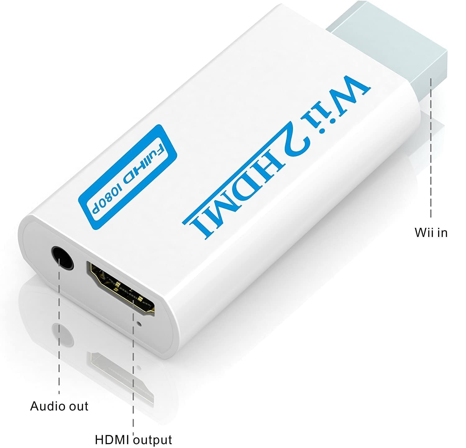 LipiWorld® Wii to HDMI 1080P Converter Wii2HDMI Adapter 3.5mm Audio Video Output Full HD 1080P Output - Image 10
