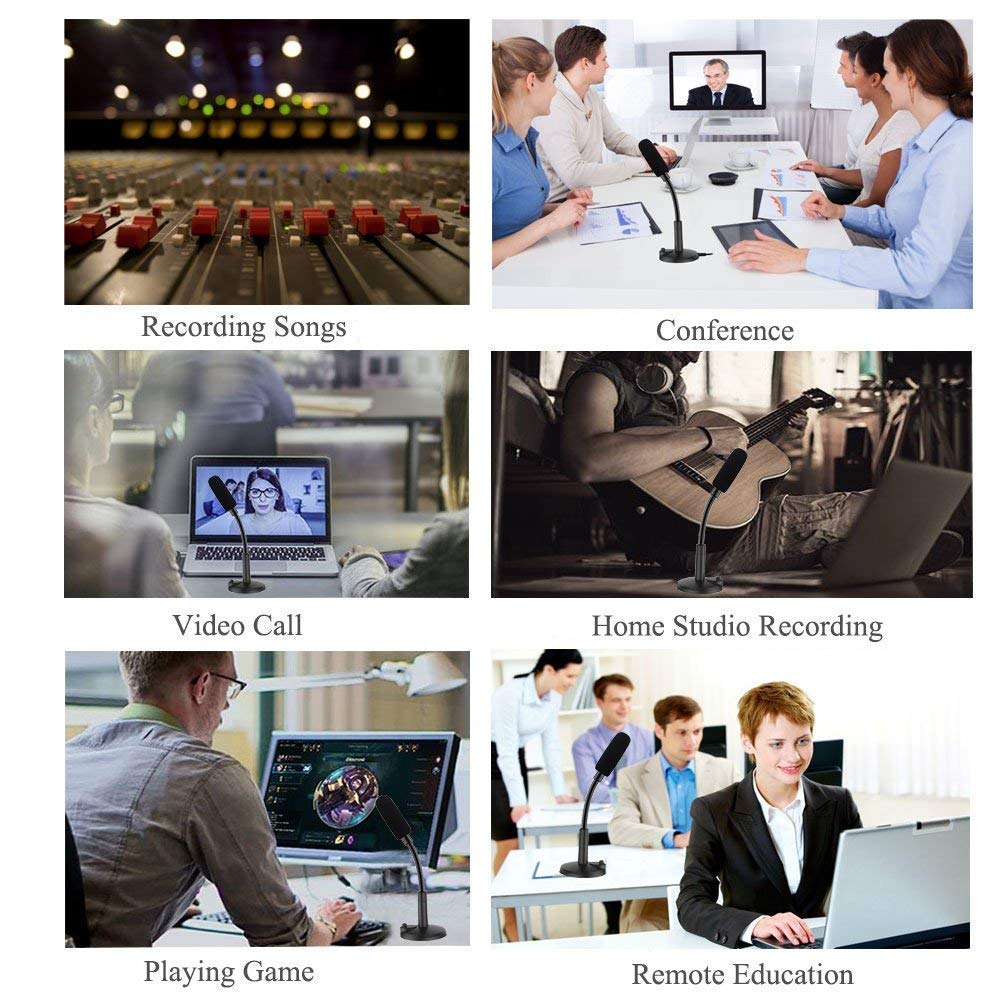 LipiWorld® Noise Cancelling USB Microphone for Windows and Mac, Professional PC Microphone USB Desk Microphone - Image 3