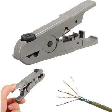 LipiWorld® Universal Rotary Coax Utp/STP Cable Wire Cutter Stripping Tool Stripper (Mini Universal Stripping Tool) - Image 4