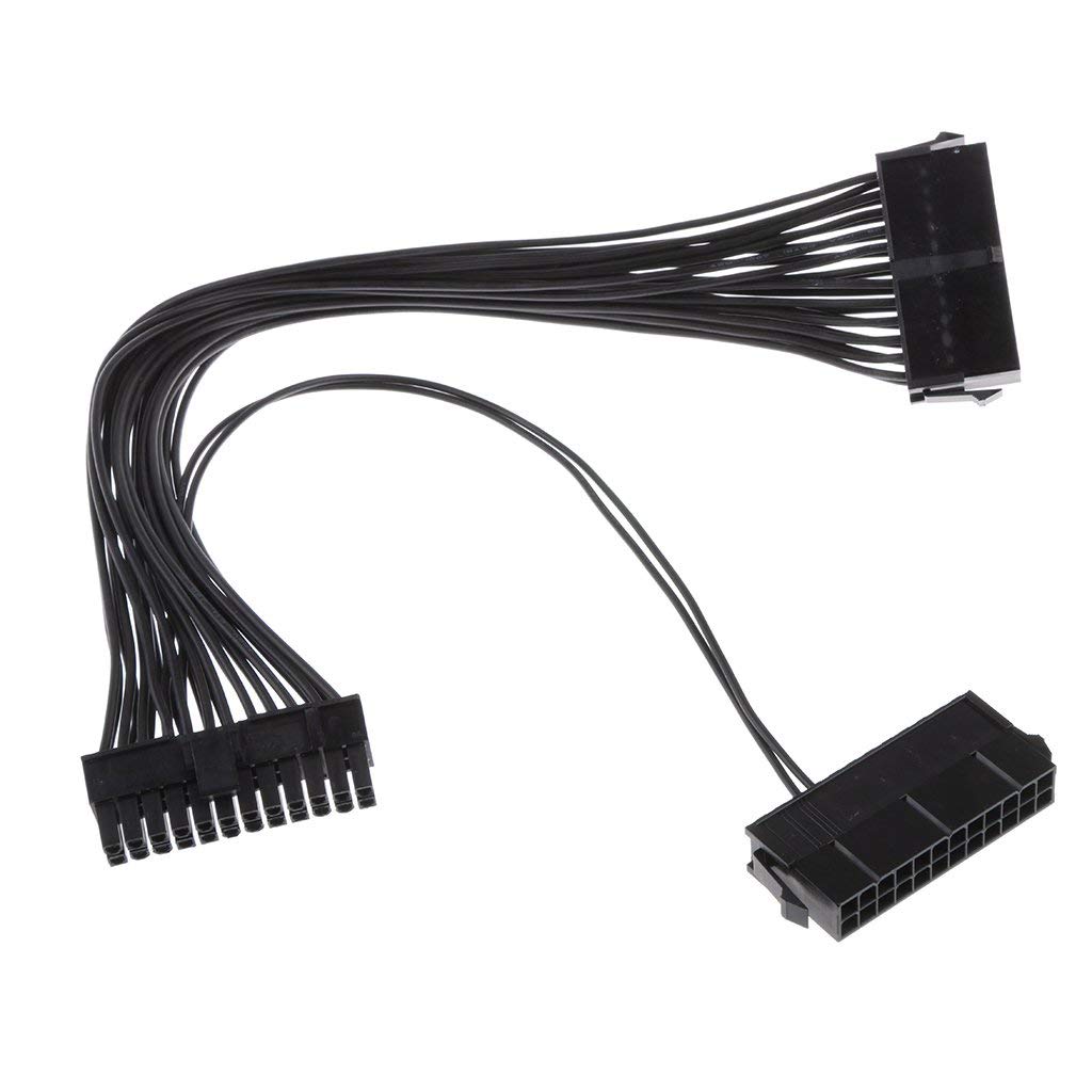 LipiWorld® 24 Pin Dual PSU Power Supply Splitter Extension Synchronizer Adapter Male to Female ATX Motherboard Cable for Mining - Image 4