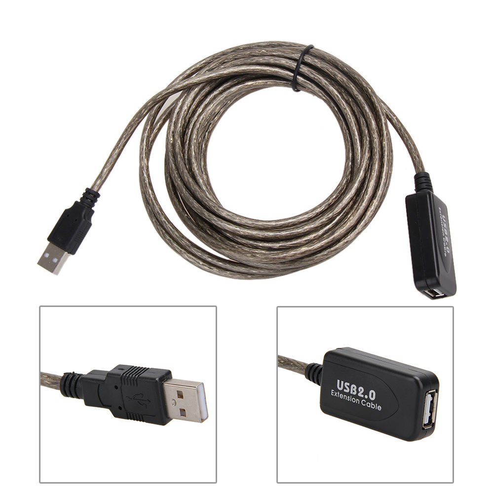 LipiWorld® USB 2.0 Active Extension Repeater Cable Male to Female Cord Adapter For All extend USB devices-printer/Scanners/Mouse/Keyboard etc-Active Cable (25Meter) - Image 5