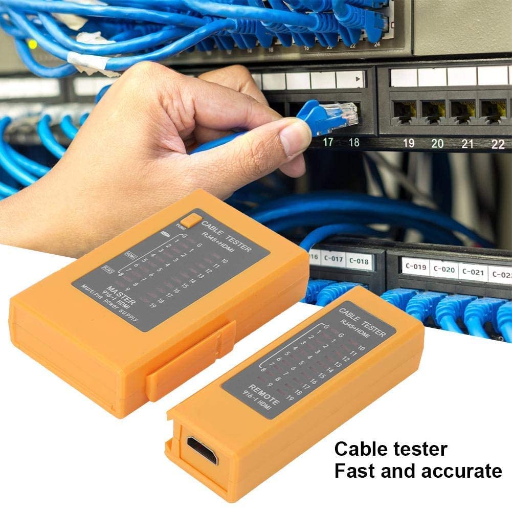 LipiWorld® 2in1 Cable Tester, HDMI High Definition Digital Cable Tester, RJ45 Network Cable Tester, HDMI & RJ45 Cable Continuity Checker LAN Cable Detector - Image 3