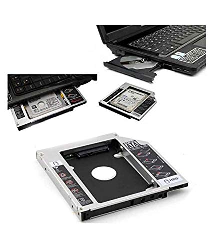 LipiWorld® 9.5mm HDD Caddy SATA 2nd Optical Bay 2. 5'' Hard Drive HDD Caddy for 9.5 mm Universal CD/DVD-ROM to Expand Data Storage on All Laptops - Image 6