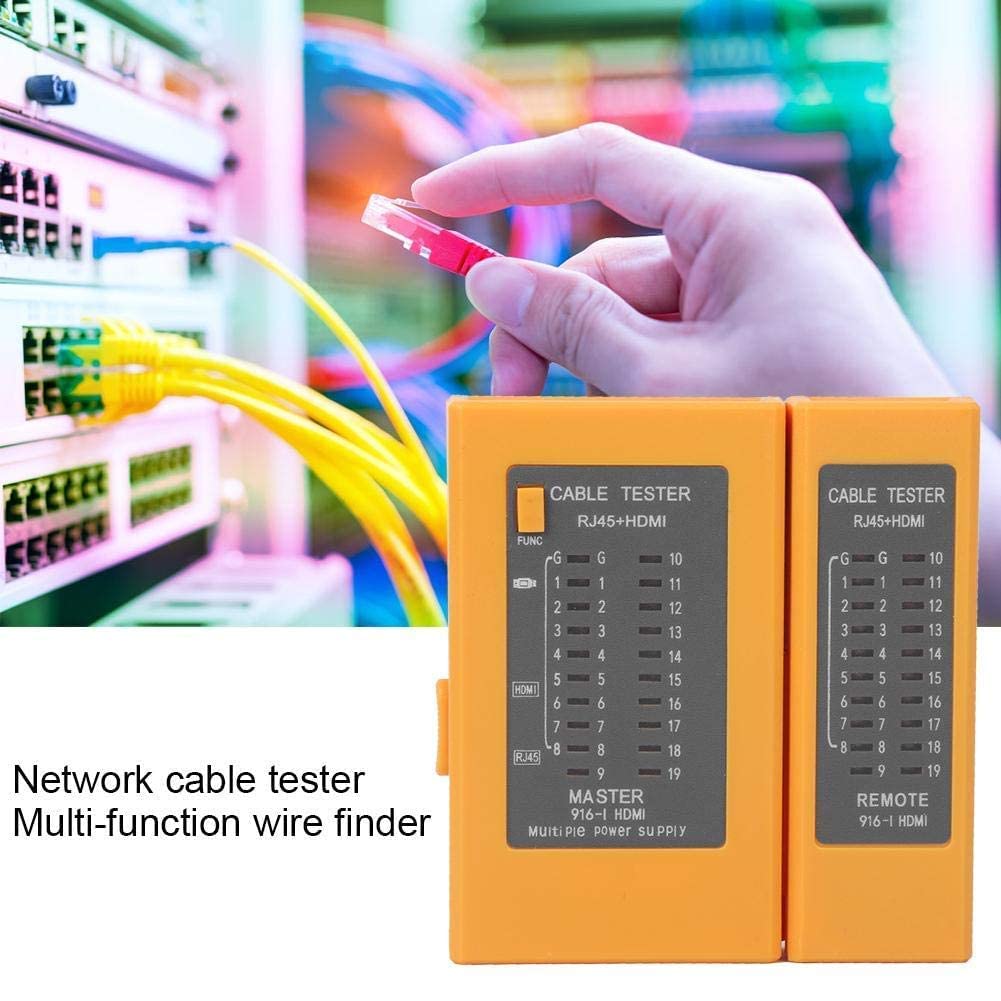 LipiWorld® 2in1 Cable Tester, HDMI High Definition Digital Cable Tester, RJ45 Network Cable Tester, HDMI & RJ45 Cable Continuity Checker LAN Cable Detector - Image 4