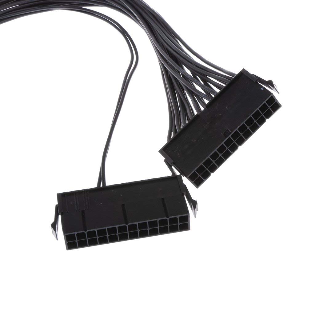 LipiWorld® 24 Pin Dual PSU Power Supply Splitter Extension Synchronizer Adapter Male to Female ATX Motherboard Cable for Mining - Image 5
