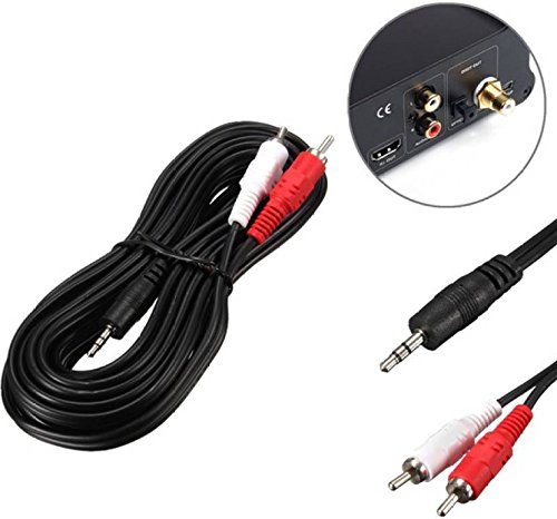 LipiWorld® 3.5 mm Stereo Audio to 2 RCA Cable 1.5 Meter-3.5mm Male to 2RCA Male - Image 5
