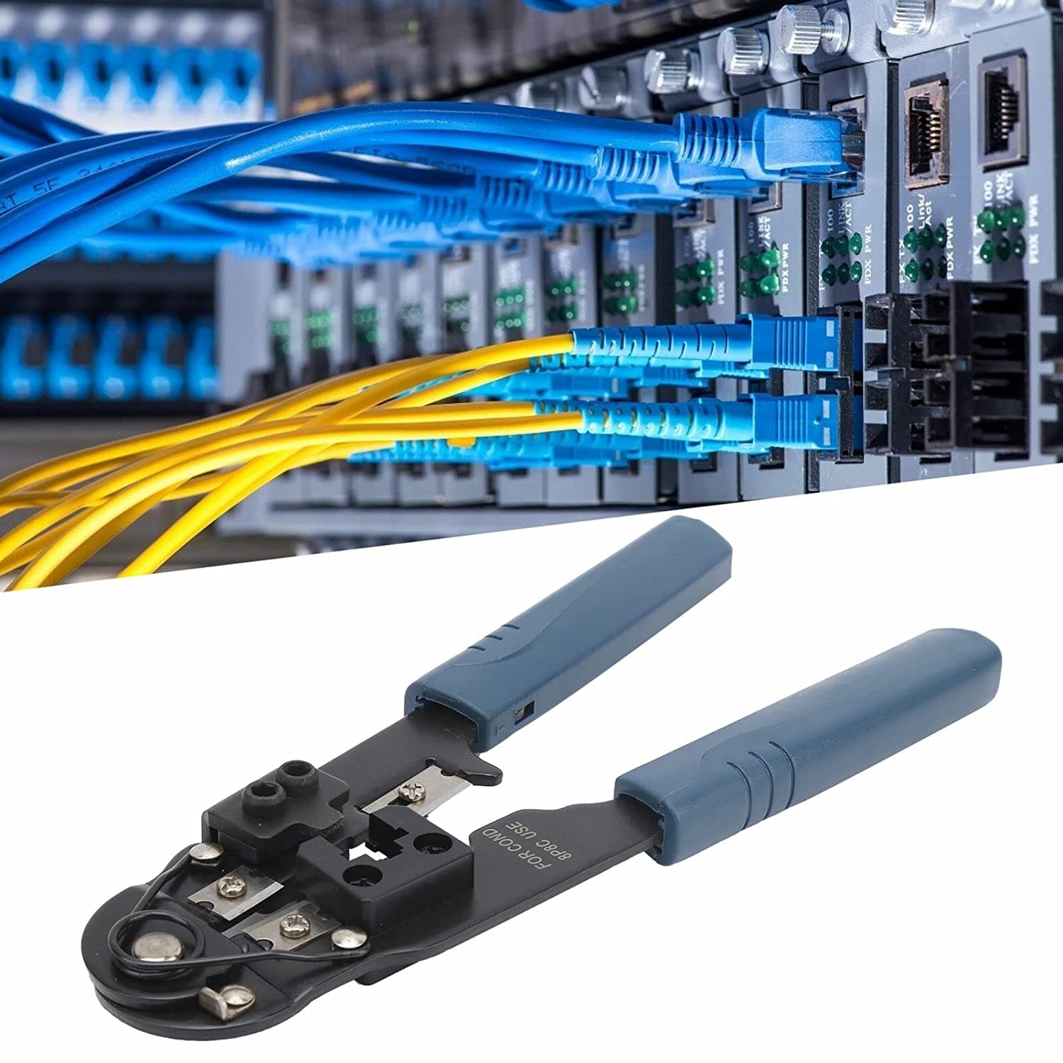 LipiWorld® Crimper Pliers Terminal Hand Crimping Tools Connector Cable Clamp Multi-function Network cable modular plug hand crimp tool - Image 6
