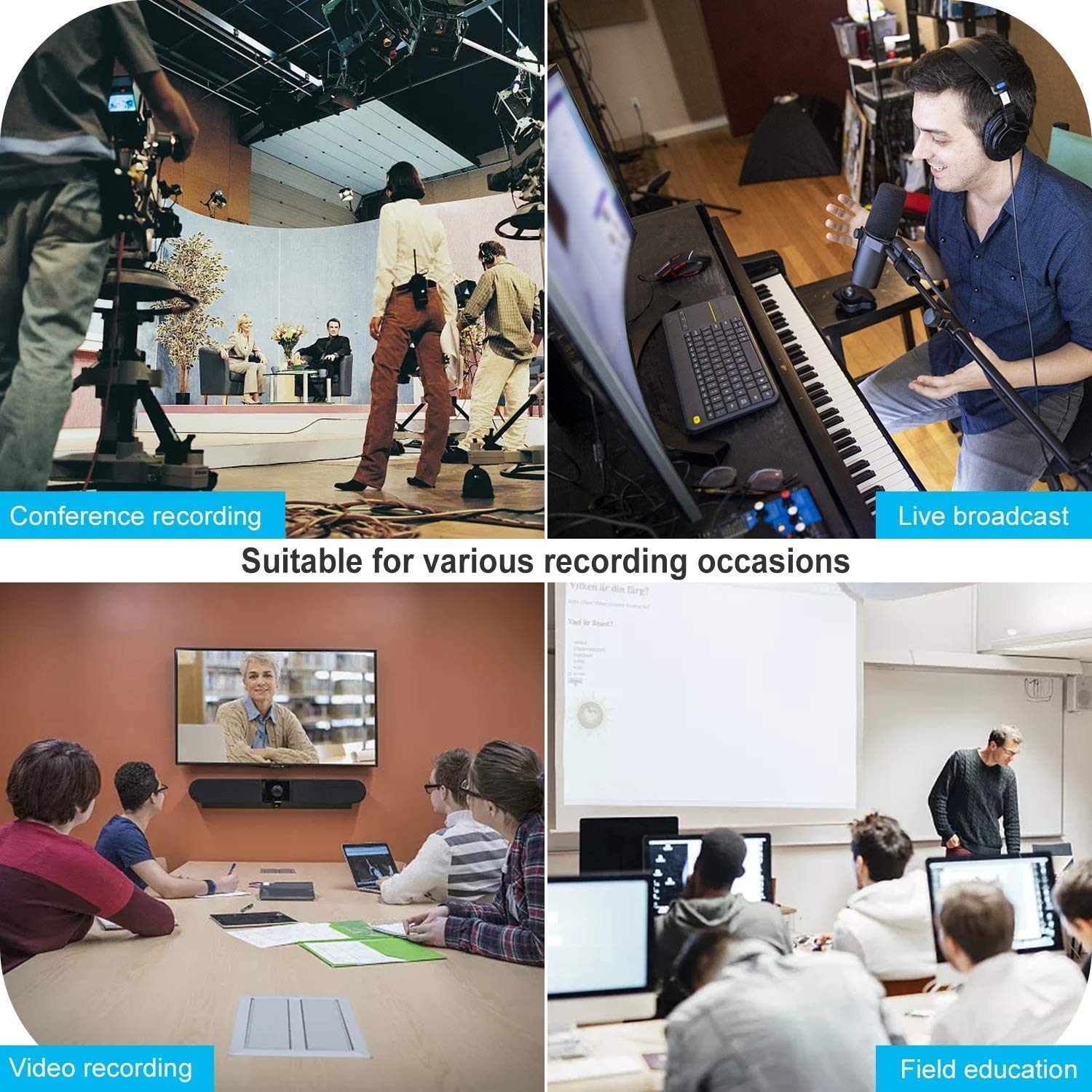 LipiWorld® Game Capture Cards Audio Video Capture Cards 1080P HDMI to USB Record to DSLR Camcorder Action Cam,Computer for Gaming, Streaming, Teaching, Video Conference or Live Broadcasting - USB 2.0 - Image 3