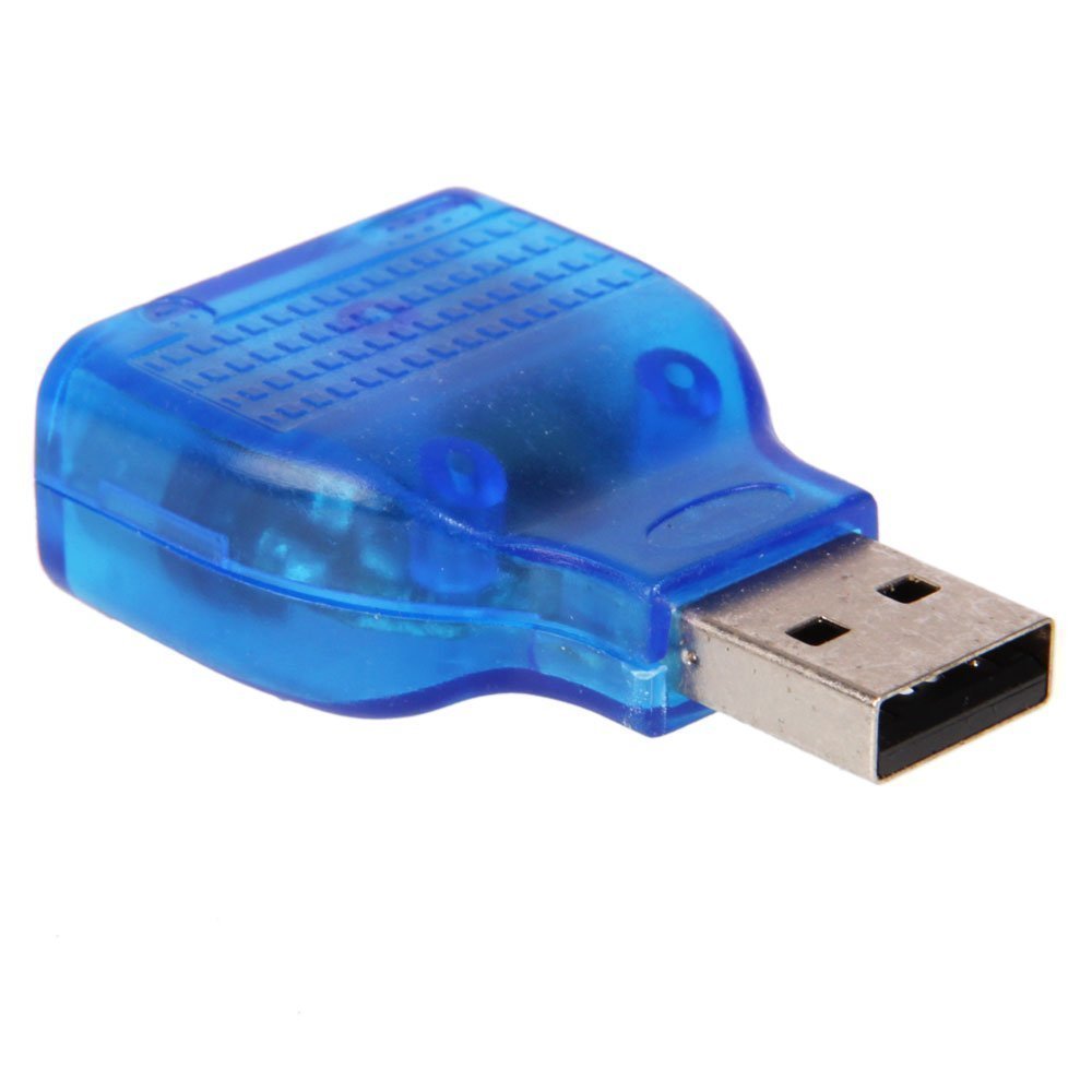 LipiWorld® USB to PS2 Converter/Adapter,USB Type A Male to Dual PS/2 Female for Keyboard Mouse (Blue) - Image 2