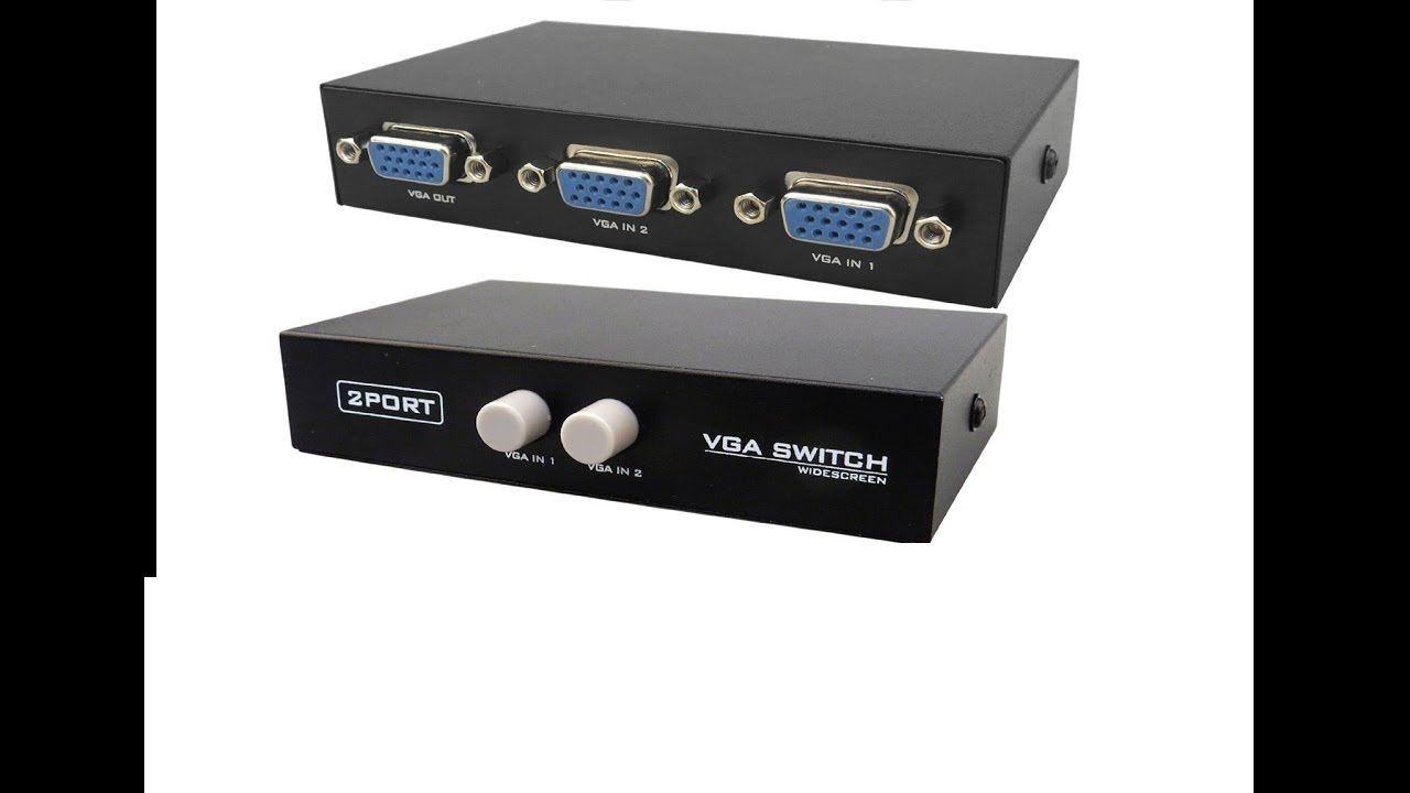 LipiWorld® 2 Port Manual VGA Switch Splitter Connect Two Computers to One Display or One Computer to Two Monitors (2 in 1 Out) VGA Splitter Switch - Image 4