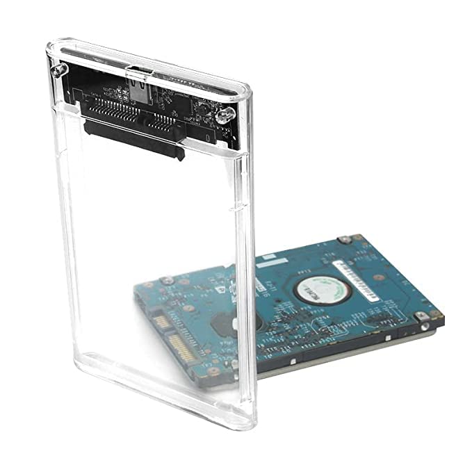 LipiWorld® 2.5 inch Transparent USB 2.0 External Hard Drive Enclosure 2.5 Inch Serial Port Sata Ssd Hard Drive Case (USB 2.0 Enclosure ) - Image 7