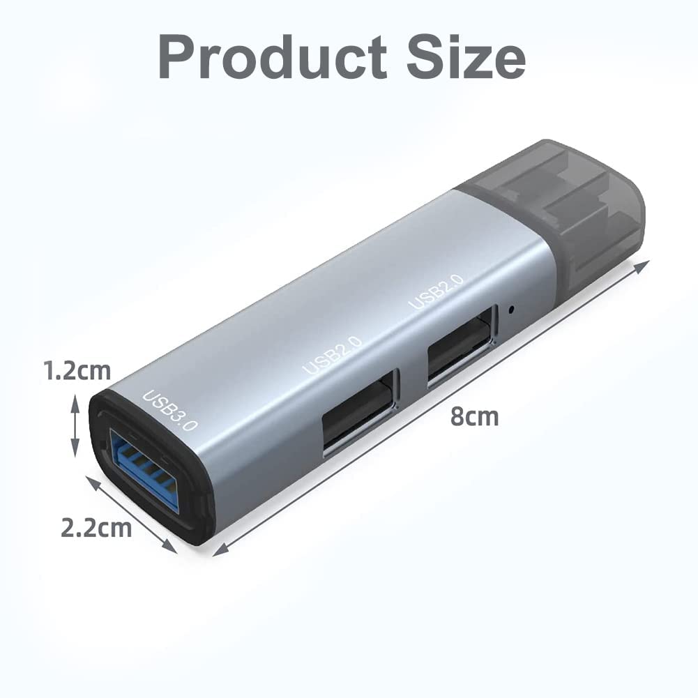 LipiWorld® 3in1 USB 3.0 to 2 X USB 2.0 & USB 3.0 Adapter USB Hub, 3-Port Hub USB Splitter, Extension High Speed Data Transfer Hub Compatible with Laptop/Computer etc (302A) - Image 7