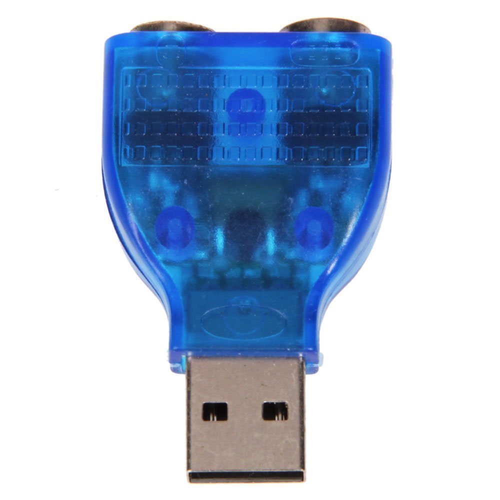LipiWorld® USB to PS2 Converter/Adapter,USB Type A Male to Dual PS/2 Female for Keyboard Mouse (Blue) - Image 9