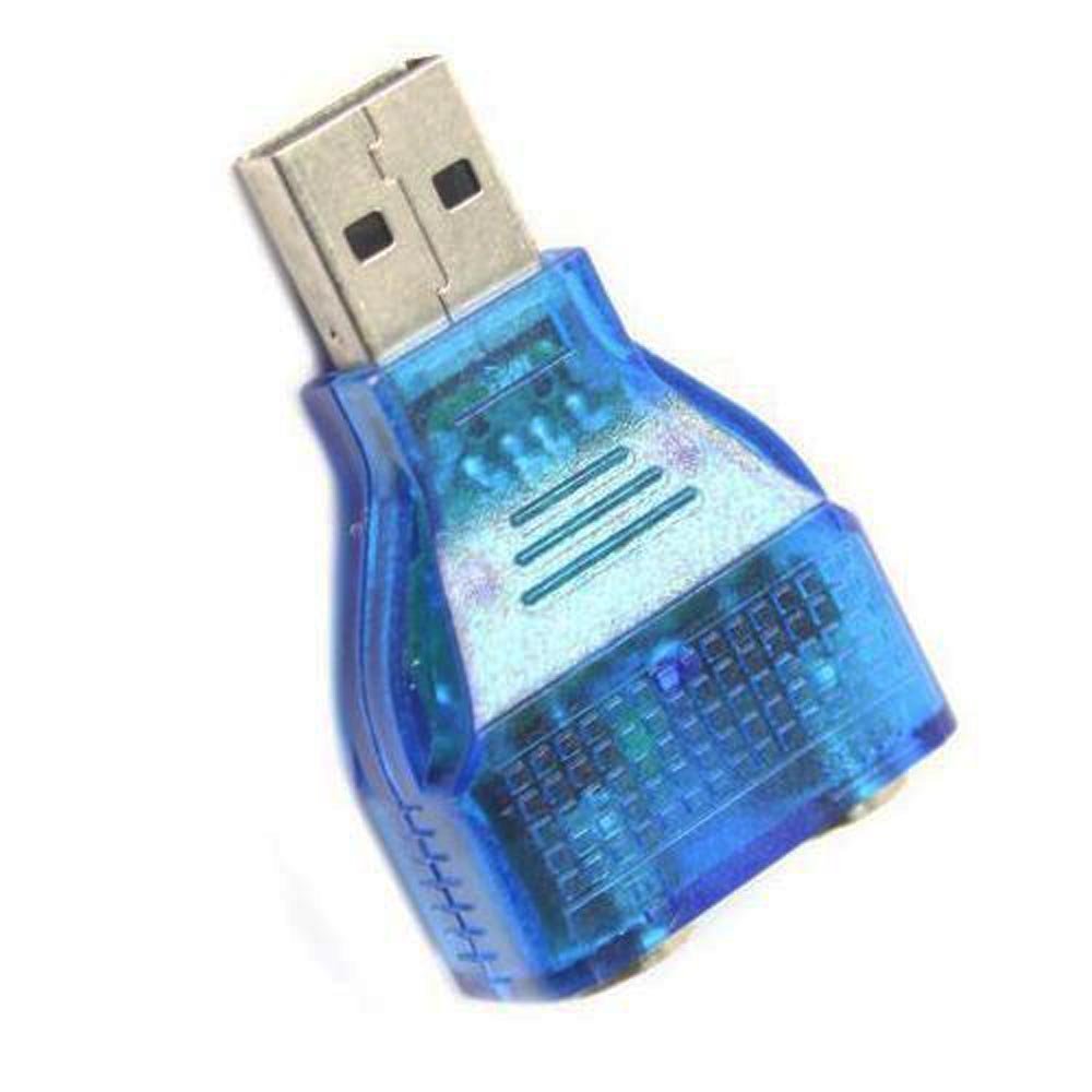 LipiWorld® USB to PS2 Converter/Adapter,USB Type A Male to Dual PS/2 Female for Keyboard Mouse (Blue) - Image 6