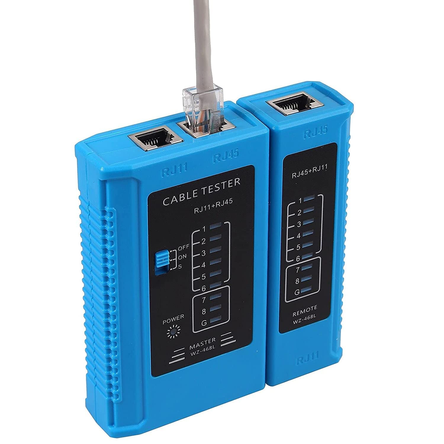 LipiWorld® Crimp Tool Kit Cat5 Cat5e Cat6 RJ45 Crimping Tool, 50PCS RJ45 Cat6 Pass Through Connectors, 50PCS Covers, Network Cable Tester, Wire Punch Down Cutter - Image 8