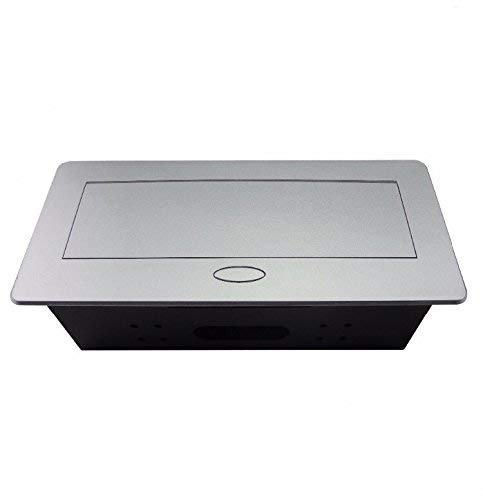 LipiWorld® Popup Box Hydraulic 10 Module Conference Table Connectivity and Data Box HDMI VGA RJ45 USB 3.5 mm Audio Power Hidden Multimedia Desktop Socket - Image 6
