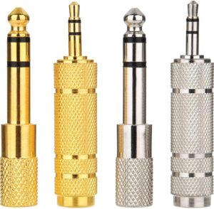 Audio Stereo Plug 3.5mm Male to 6.35mm Female (Available Color)