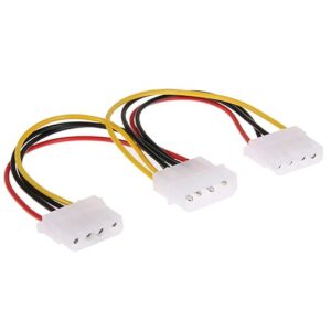 Molex 4P Male to Dual Female