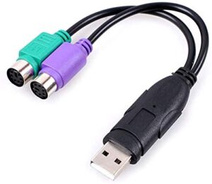 USB Male to Dual PS/2 Female Adapter