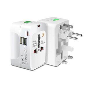 Travel Adapter All in One (2 USB with Type C)