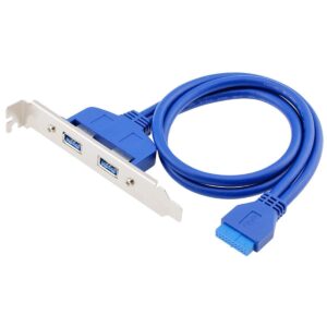 Motherboard 20pin Cable with PCI Bracket 50cm